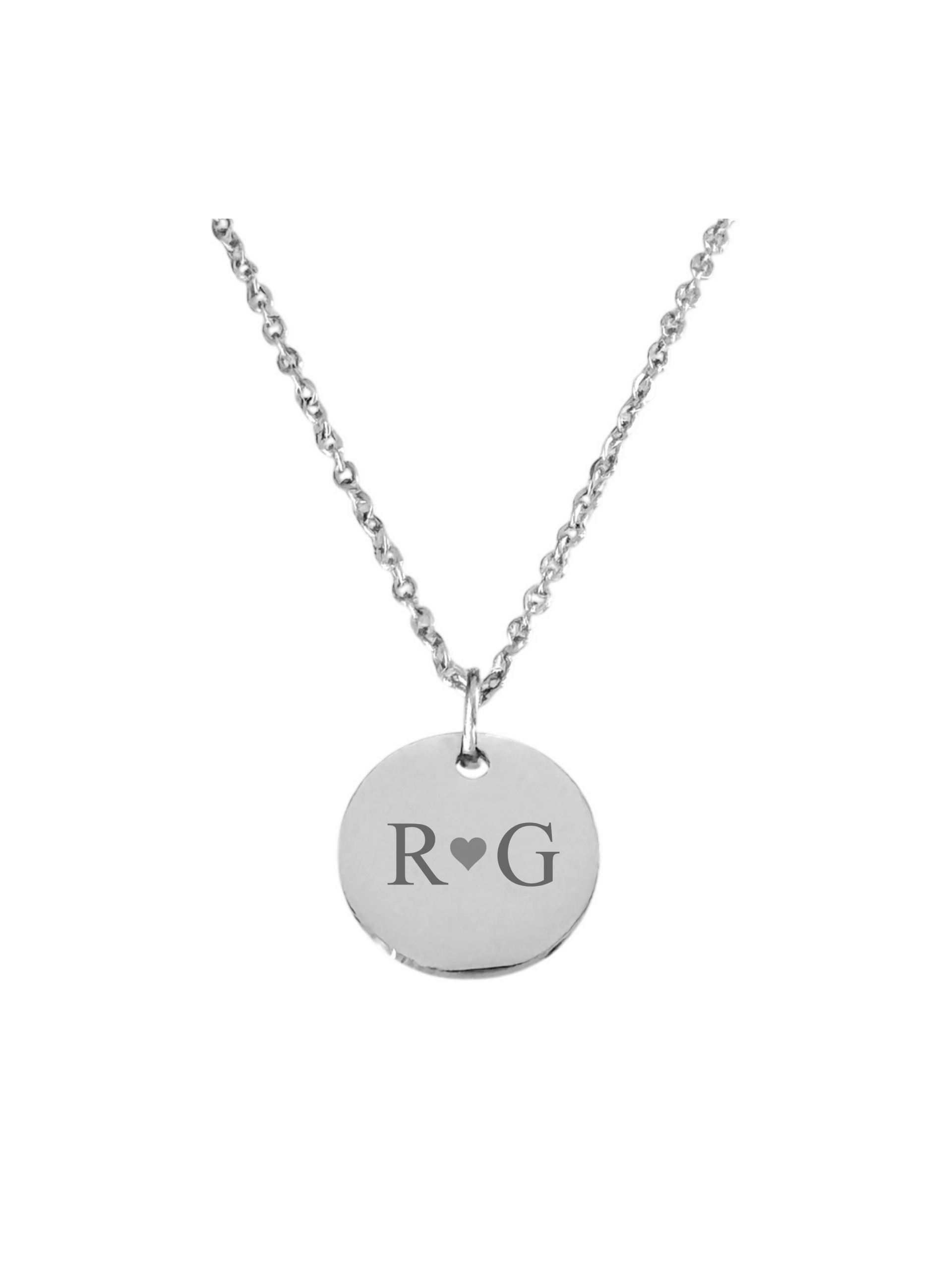 Ketting Liefdes Initialen zilverkleurig