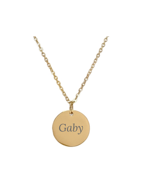 Ketting Naam goudkleurig