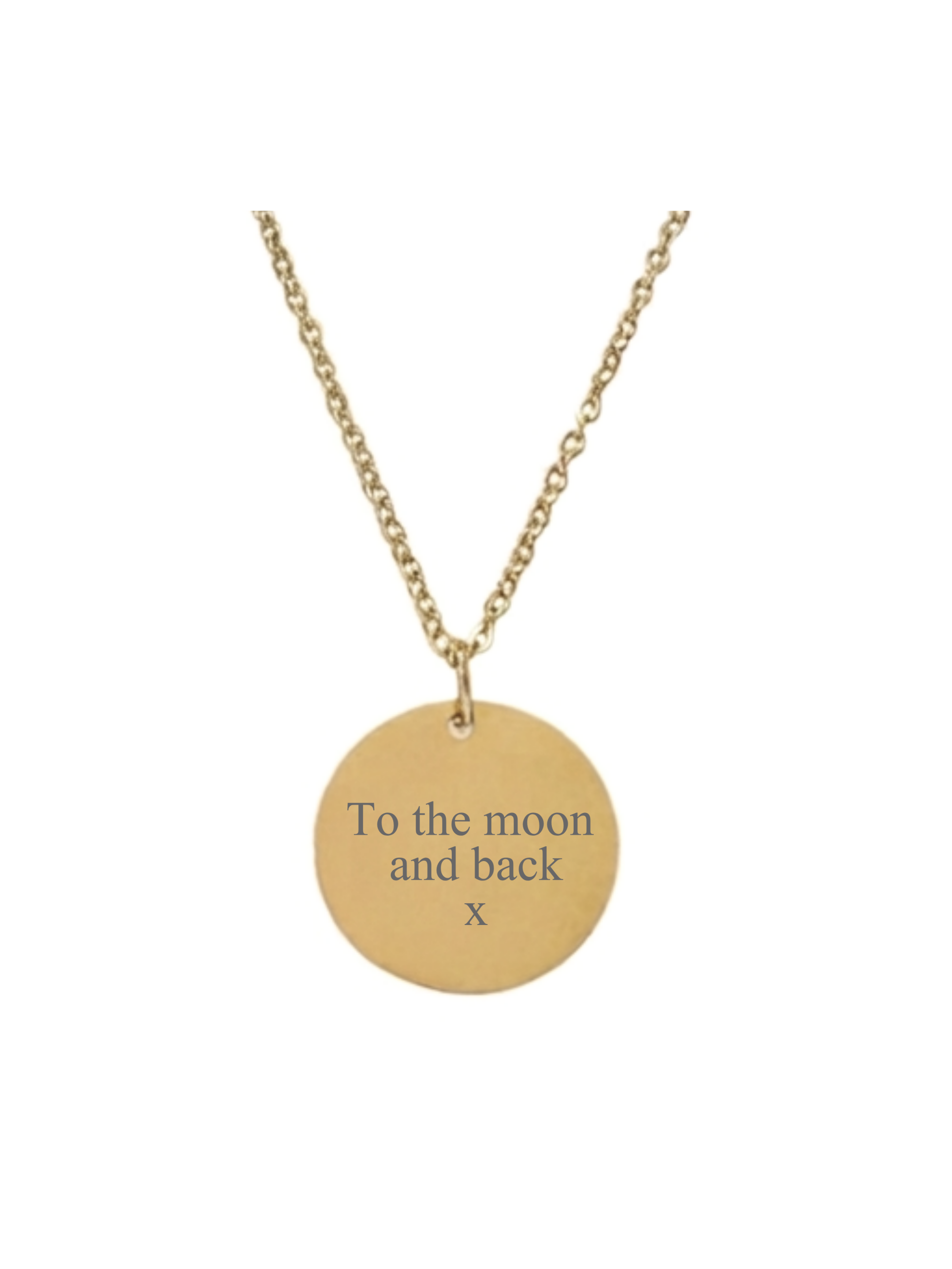 Ketting Eigen Tekst goudkleurig