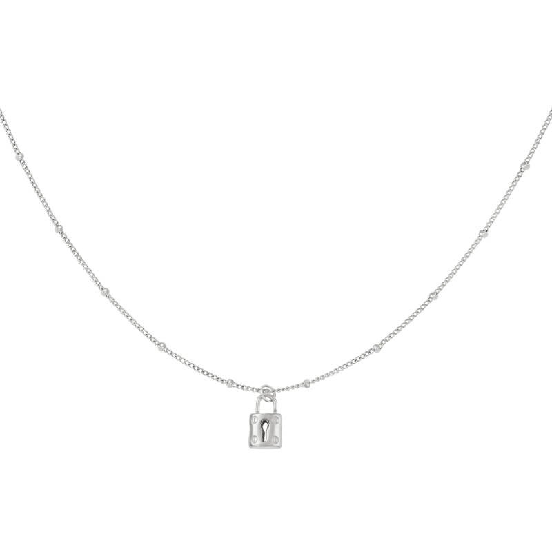 ketting met slotje zilver