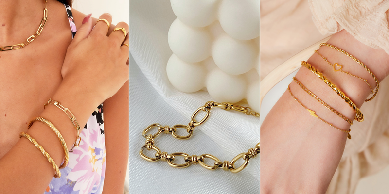 trendy armbanden van stainless steel