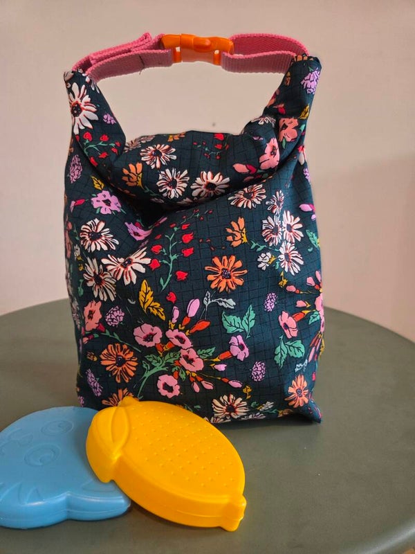 Lunchbag thermo "rose-oranje"