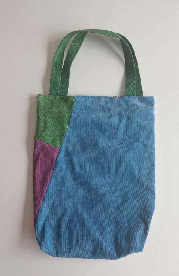 Lijstertas - Blauw/paars/groen -