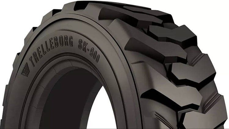 The SK-900 premium tire is designed for use in heavy duty applications. Trelleborg-Pneumatic-SK900-200x281  These tires have a wide lug tread pattern that provides optimal grip and traction on both smooth and rough surfaces. The high quality tread compoun