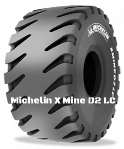 Increase Your Productivity The MICHELIN X Mine D2 LC tire's compound reduces the temperature of the tire in order to move longer and faster.     Robust Tread Design Resistance to shock, ruptures, cuts and tread tearing.