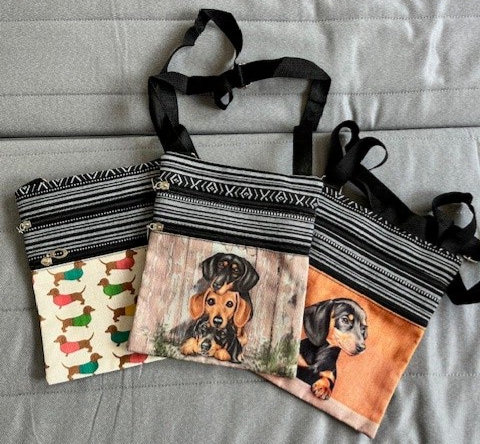 Praktisch Crossbody Dames Tasje – 2 Ritsen & Verstelbare Band, 3 verschillende motieven