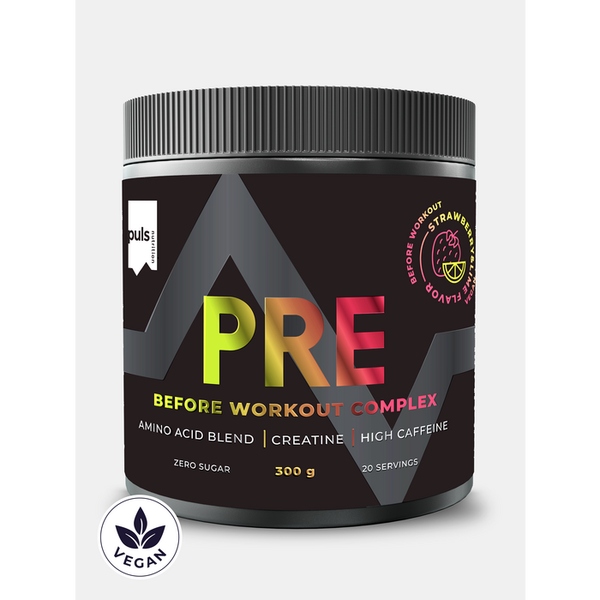 PRE WORKOUT COMPLEX Aardbei-Limoen 300g