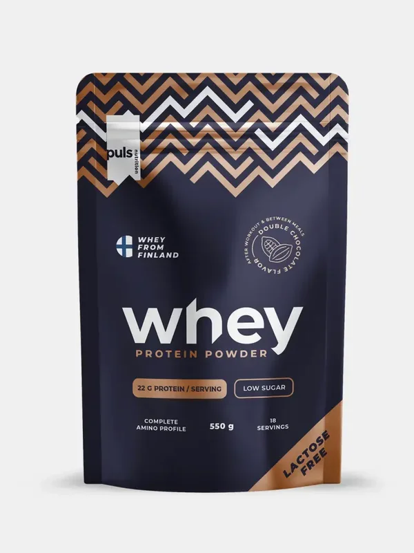 WHEY PROTEIN DOUBLE CHOCOLATE 550G LACTOSE FREE