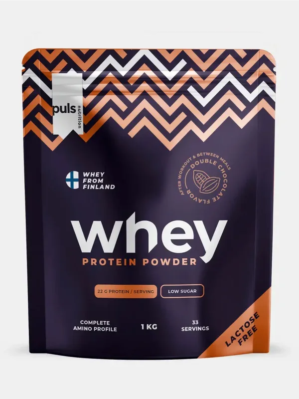 WHEY PROTEIN DOUBLE CHOCOLATE 1KG LACTOSE FREE