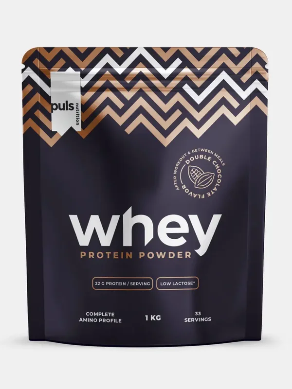 WHEY PROTEIN DOUBLE CHOCOLATE 1KG LOW LACTOSE
