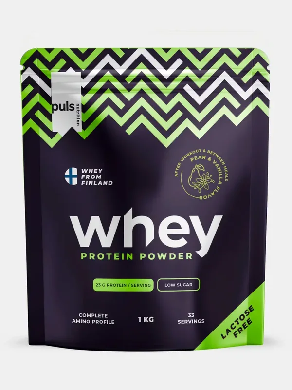 WHEY PROTEIN PEAR & VANILLA 1KG LACTOSE FREE