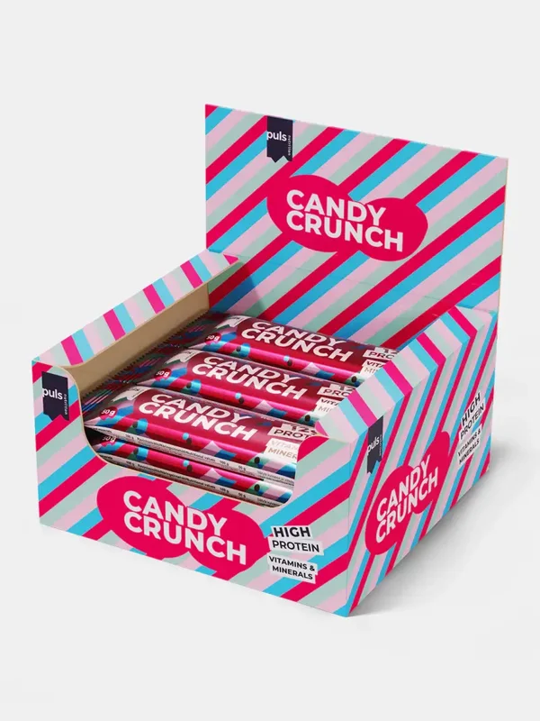 CANDY CRUNCH RASPBERRY&COCONUT 50 G 15 PCS