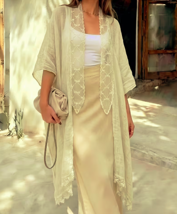 Cardigan Bohème beige