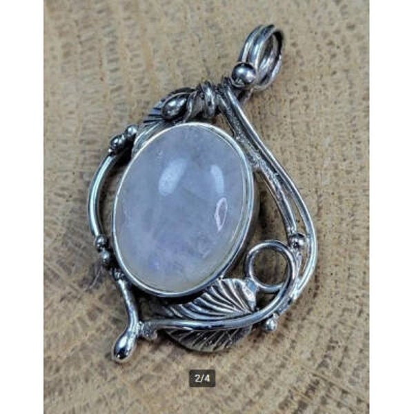 925 zilveren hanger met Maansteen