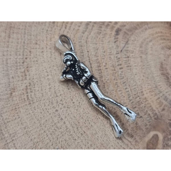 925 zilveren, hanger oceaan duiker.