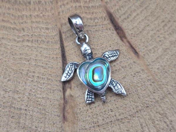 925 Echt Zilveren Abalone Schildpad Hanger