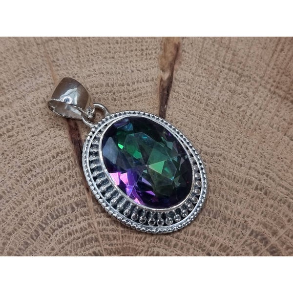 925 zilveren, hanger met Mystic Topaas