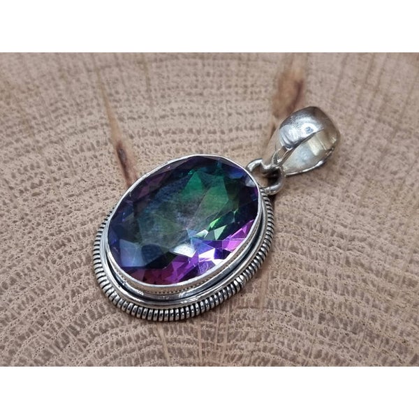 925 zilveren, hanger met Mystic Topaas