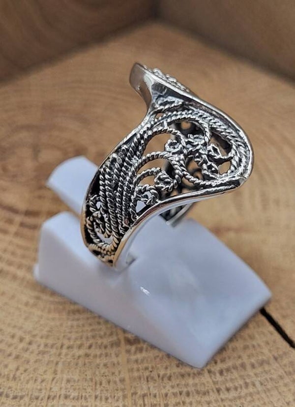 925 zilveren, ring Maat 17