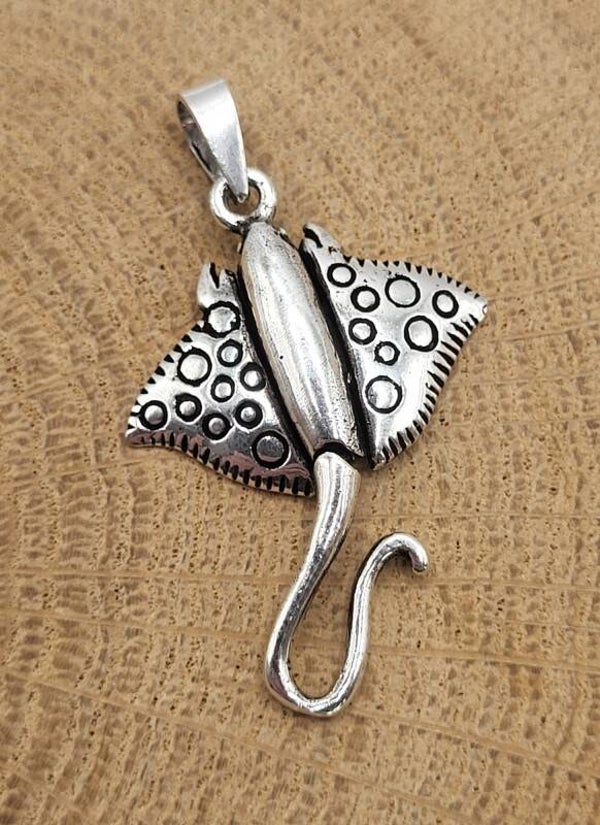 925 zilveren, hanger Manta Rog