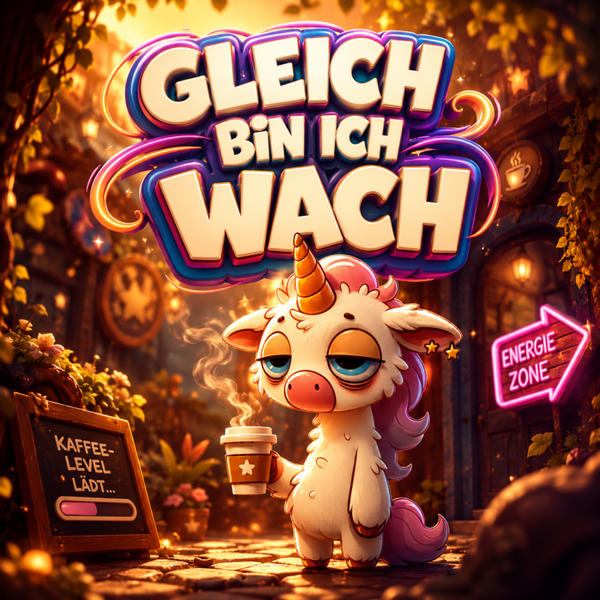 Gleich bin ich wach - Einhorn Sprüche
