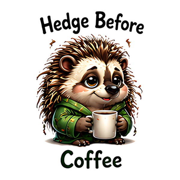 Hedge Before Coffee - Herbst Sprüche