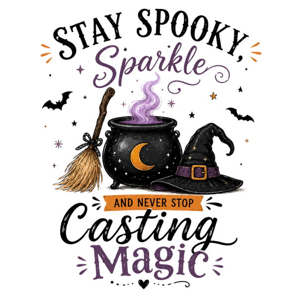 Stay Spooky, Sparkle and never stop Casting Magic - Witch Sprüche