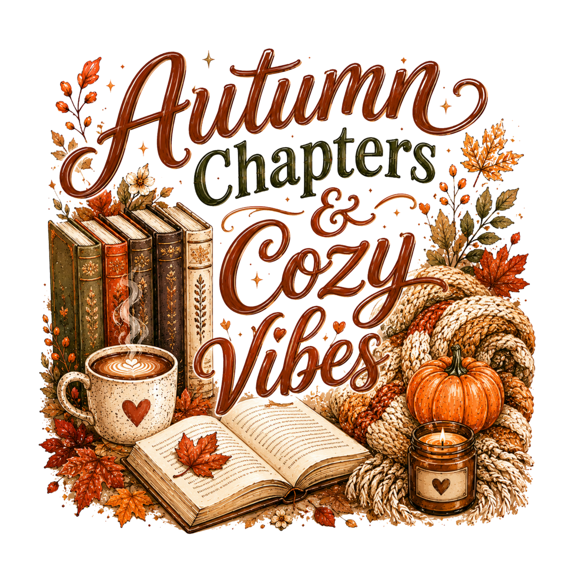 Autumn Chapters & Cozy Vibes - Herbst Sprüche