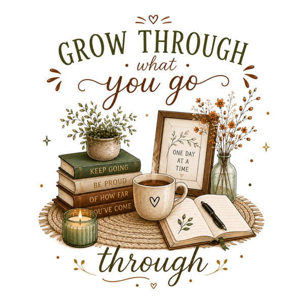 Grow through what you go trough - Herbst Sprüche