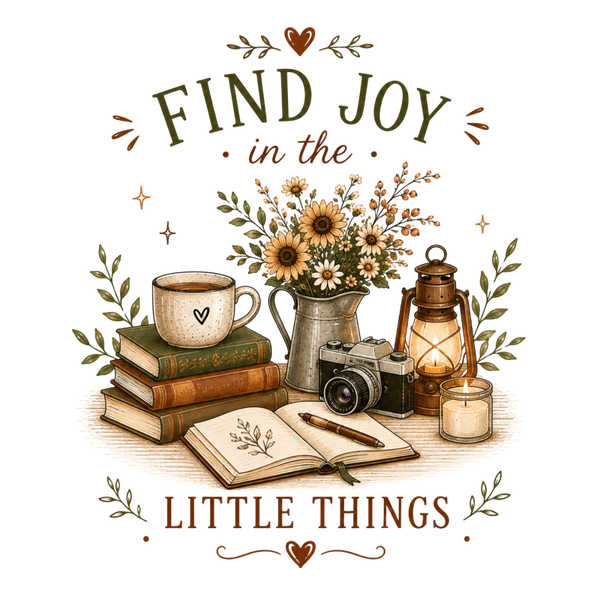 Find Joy in the Little Things - Herbst Sprüche