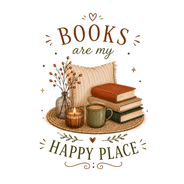 Books are my Happy Place - Herbst Sprüche