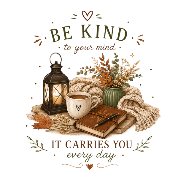 Be Kind to your mind it Carries you every Day - Herbst Sprüche