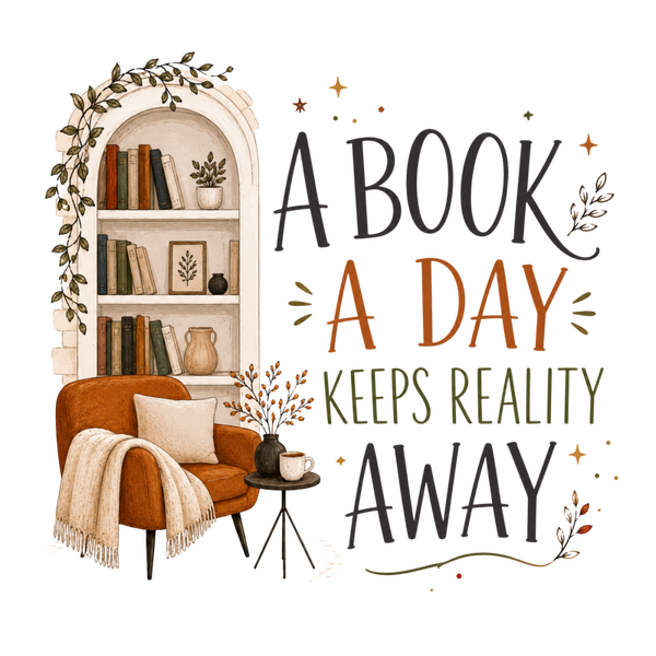 A Book a Day Keeps Reality Away - Herbst Sprüche