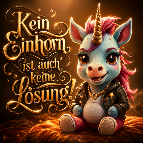 Kein Einhorn ist auch keine Lösung! - Einhorn Sprüche