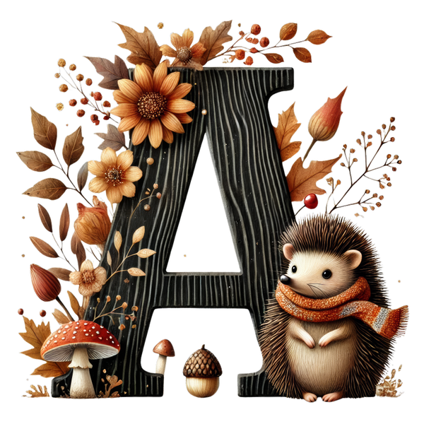 Igel - Herbst Alphabet