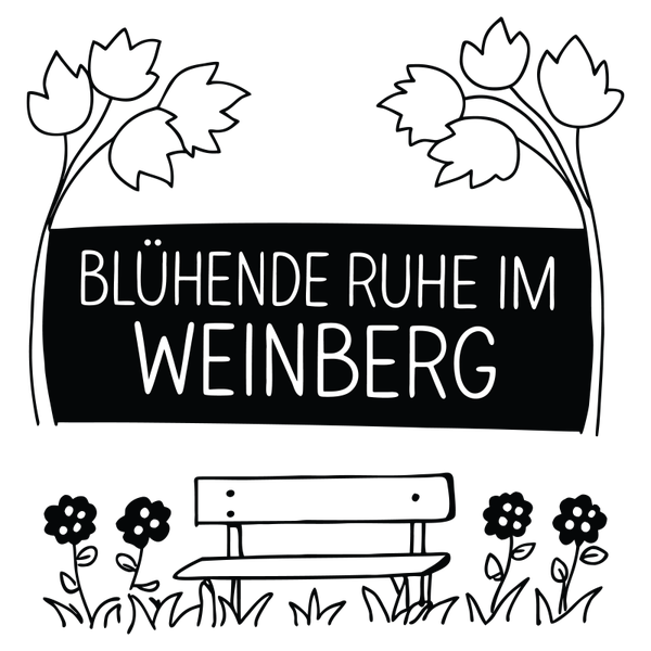 Blühende Ruhe im Weinberg - Herbst Sprüche