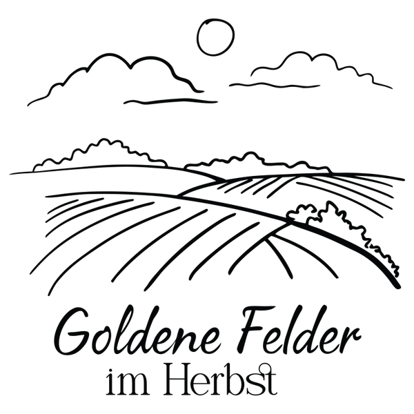Goldene Felder im Herbst - Herbst Sprüche