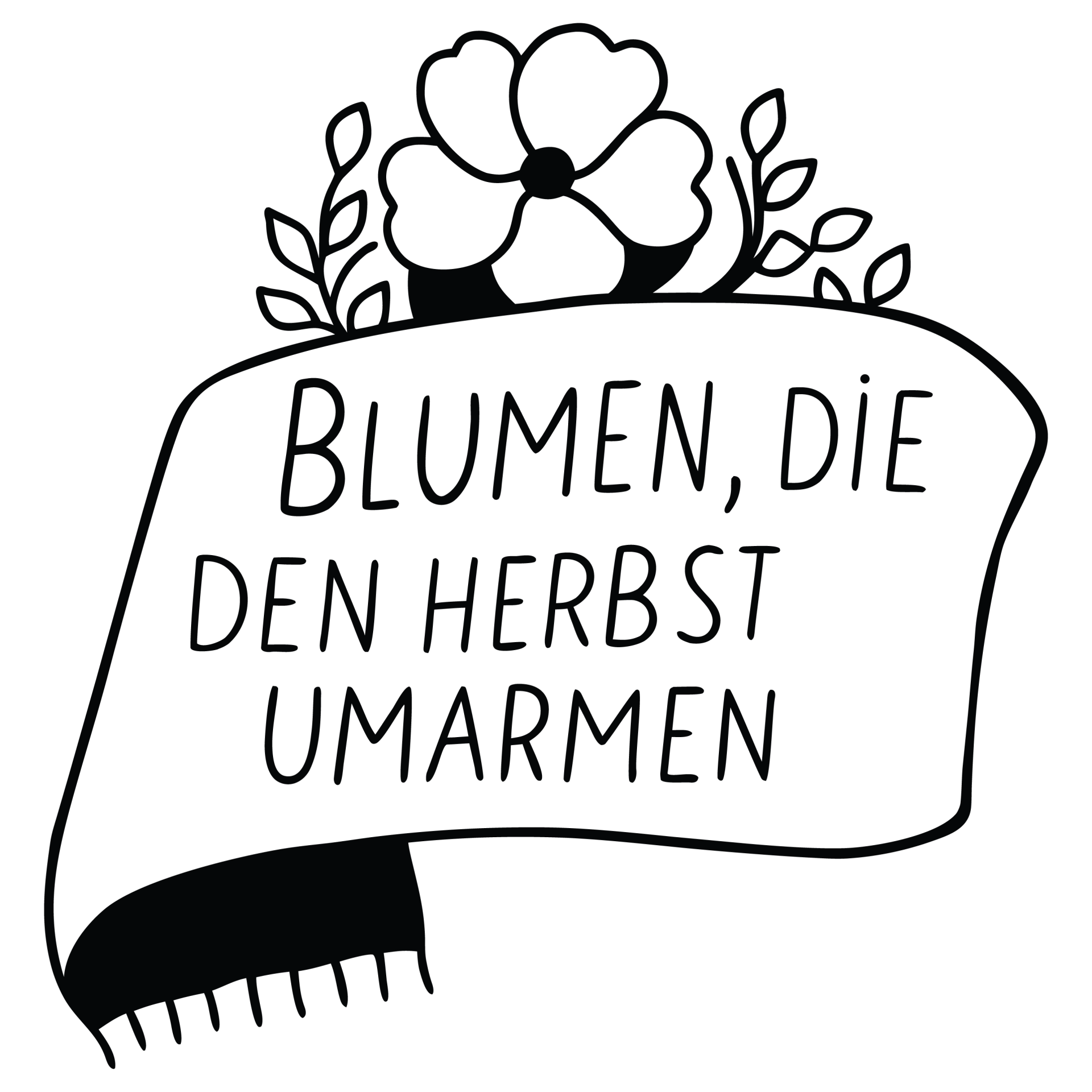 Blumen, die den Herbst umarmen - Herbst Sprüche