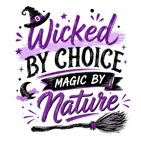 Wicked by Choice Magic by Nature - Witch Sprüche