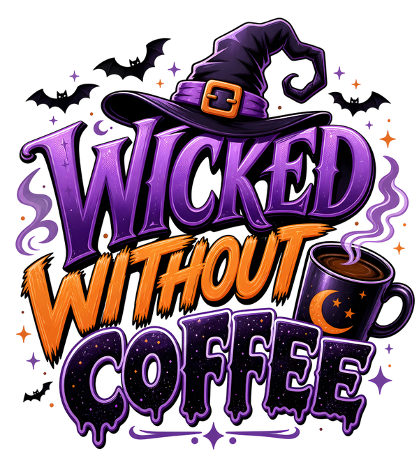 Wicked Without Coffee - Witch Sprüche