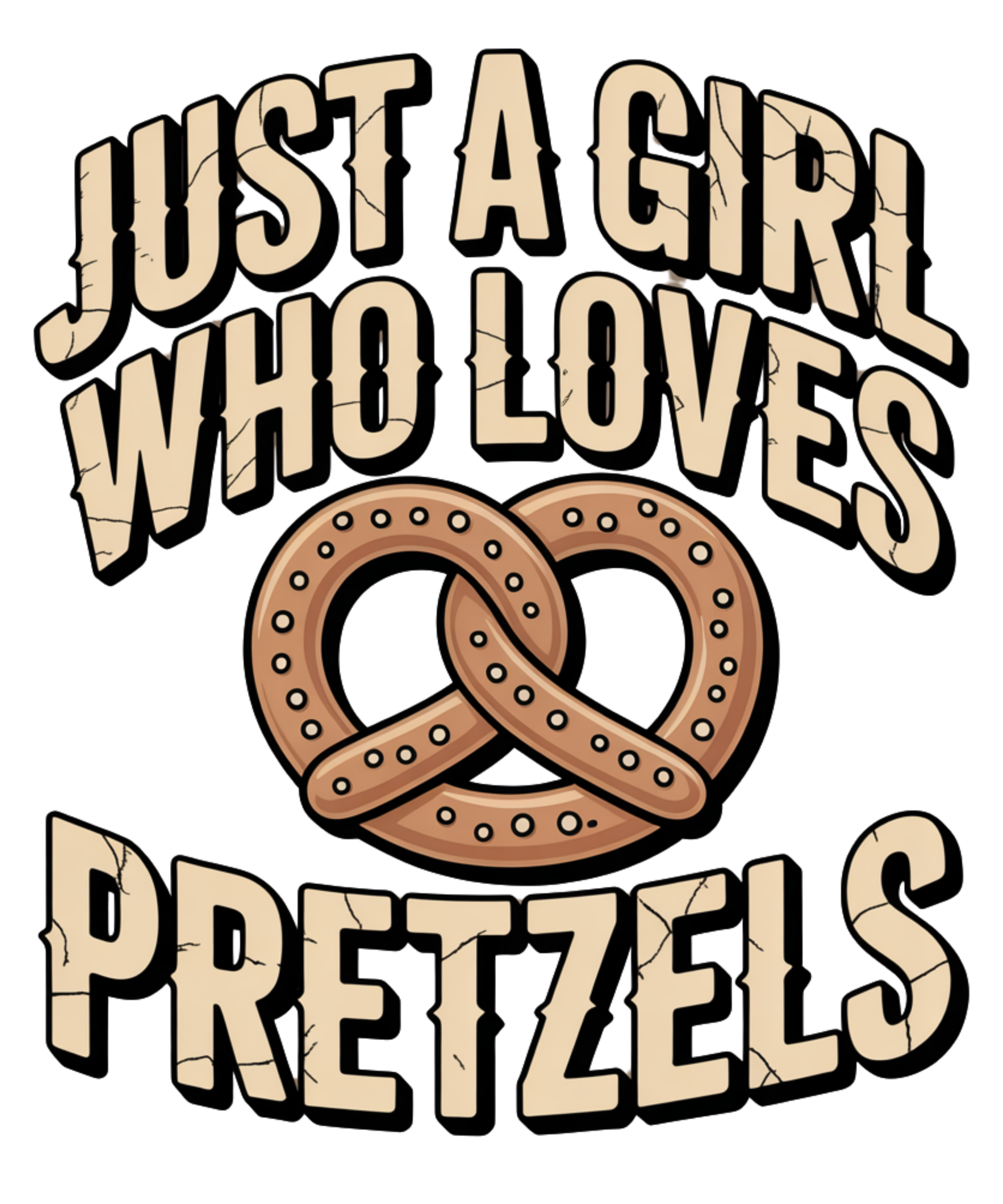 Just a Girl who Loves Pretzels - Oktoberfest Sprüche