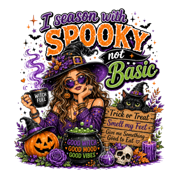 I season with Spooky not Basic - Witch Sprüche