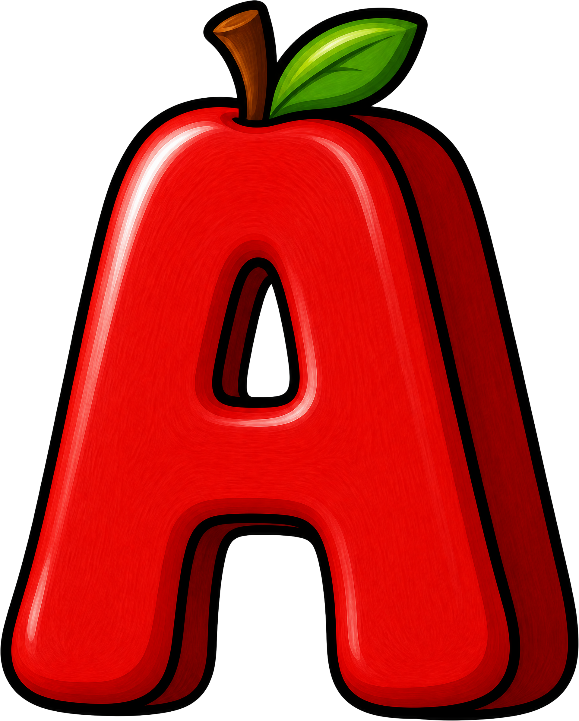 Apfel - Einschulung Alphabet