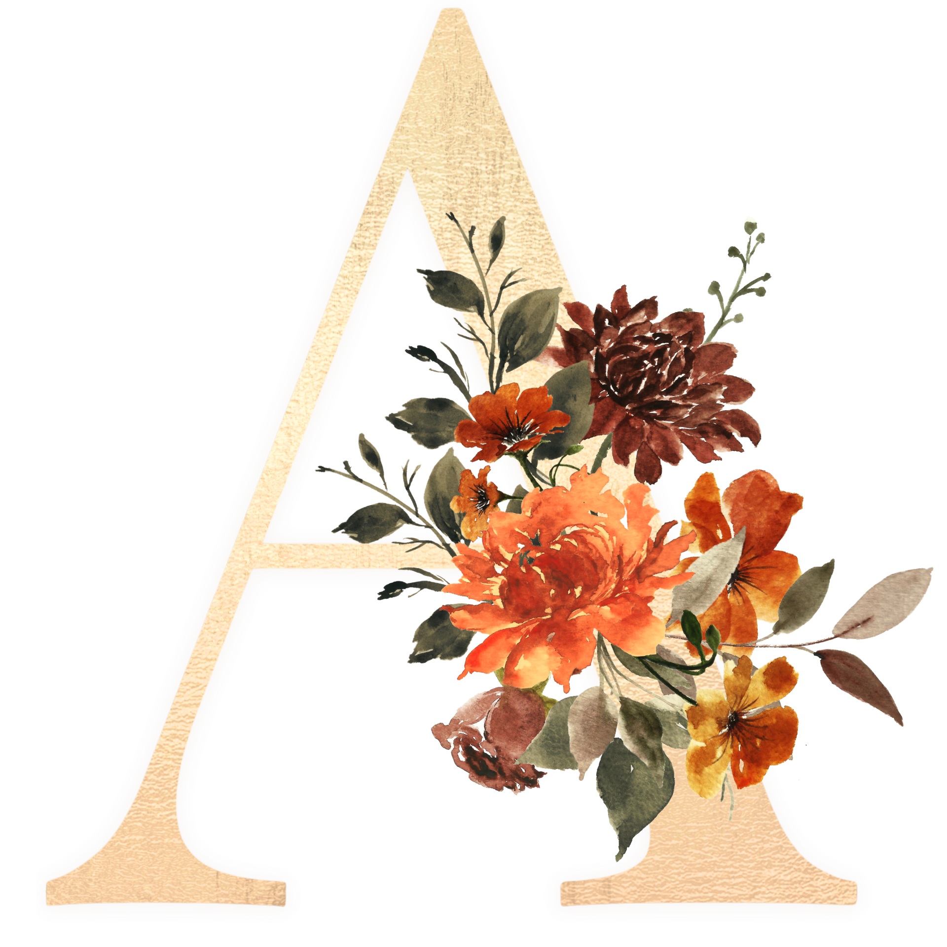 Flower 02 - Herbst Alphabet