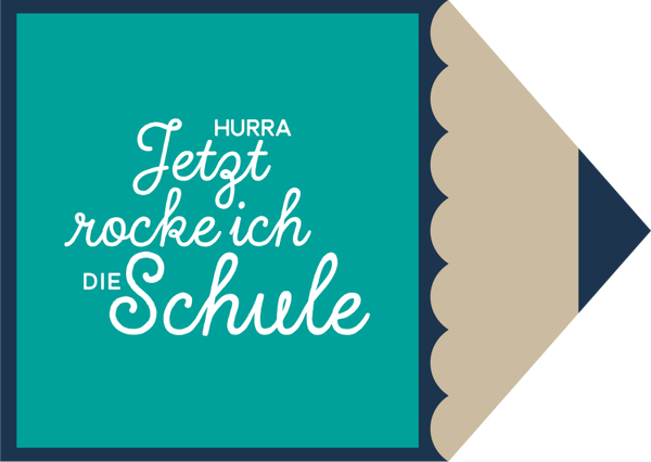 Hurra Jetzt rocke ich die Schule - Einschulung Sprüche