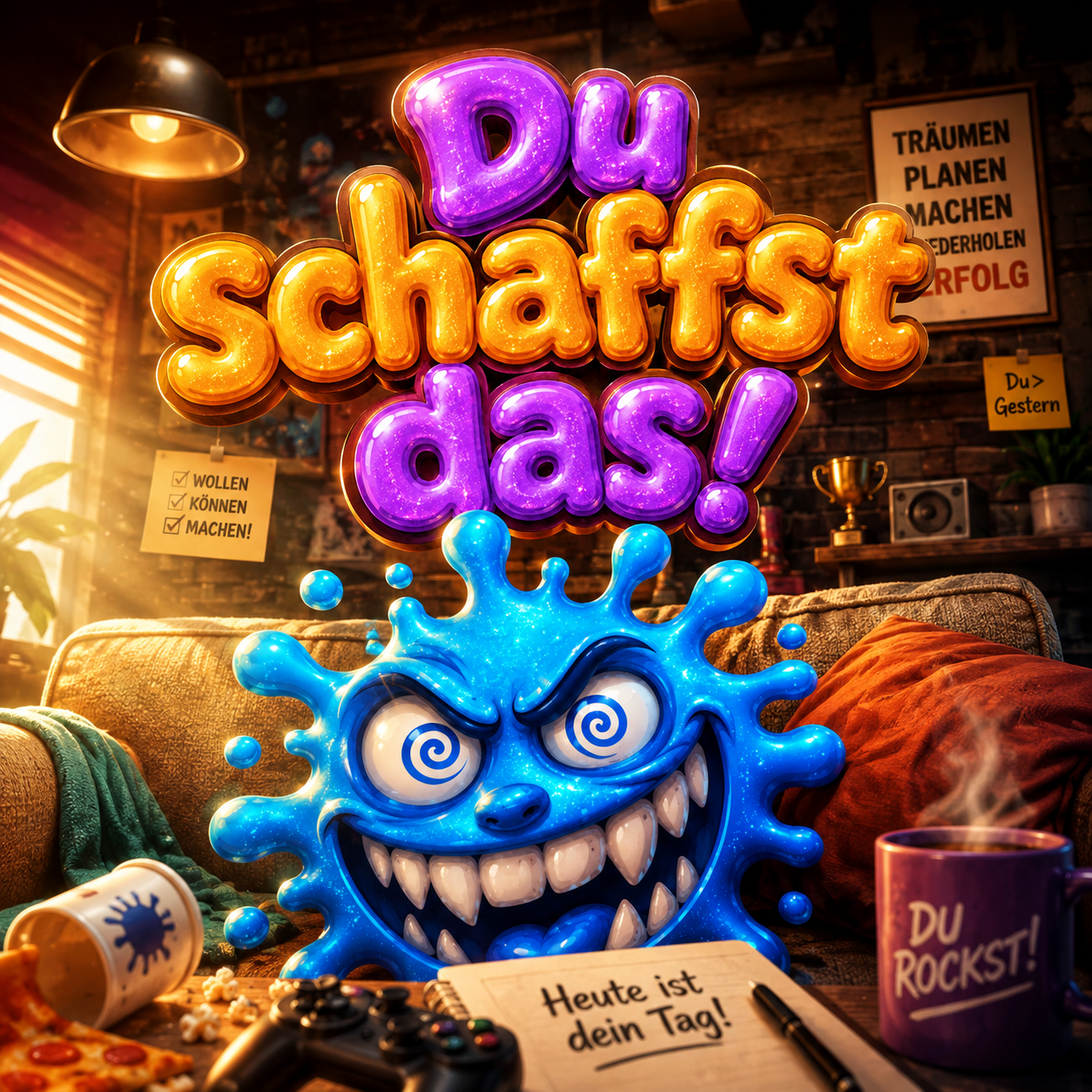 Du schaffst das! - Moodies Sprüche