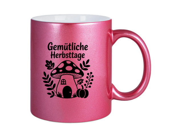 Tasse in Perlmutteffek Pink