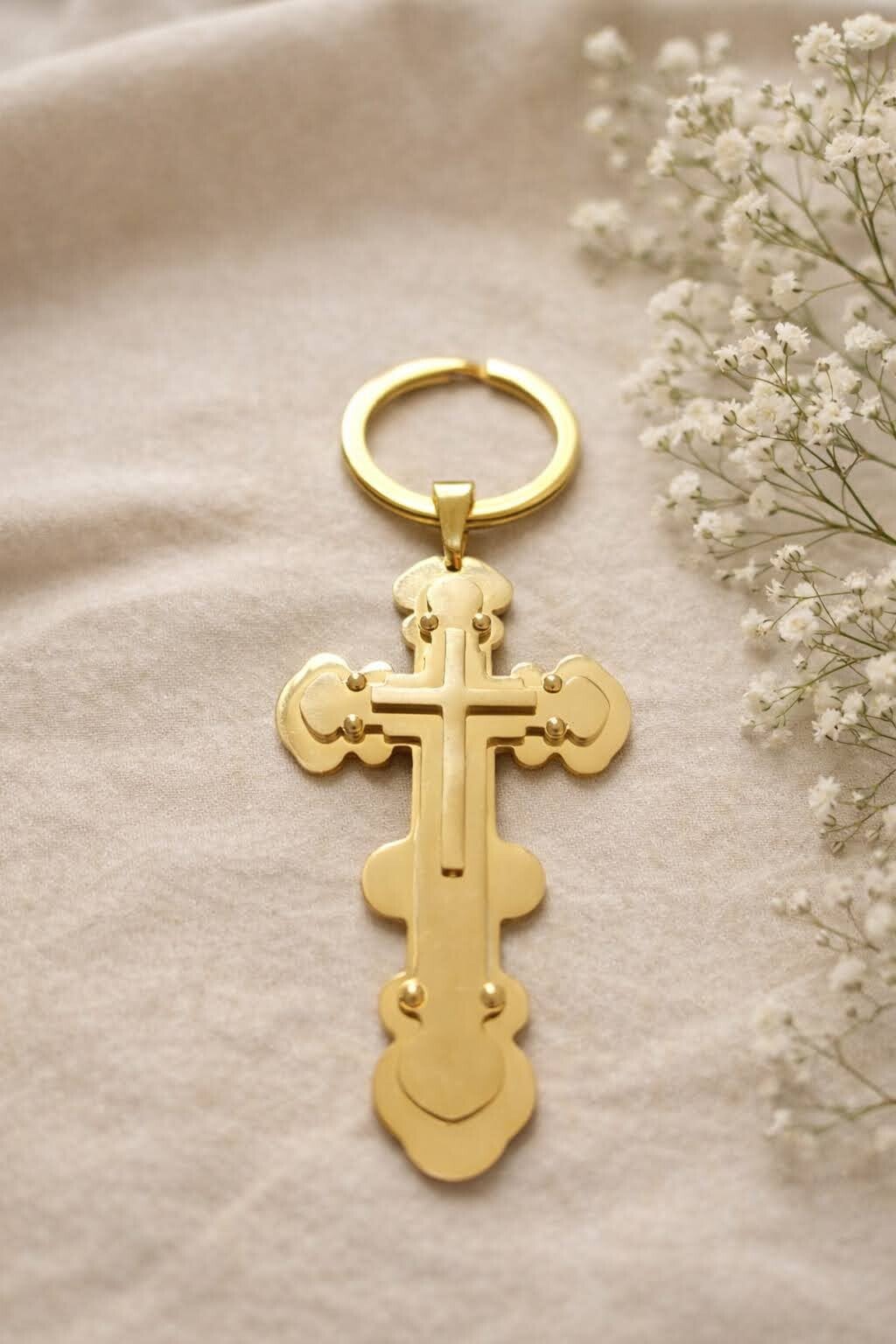 Porte-clé croix gothique