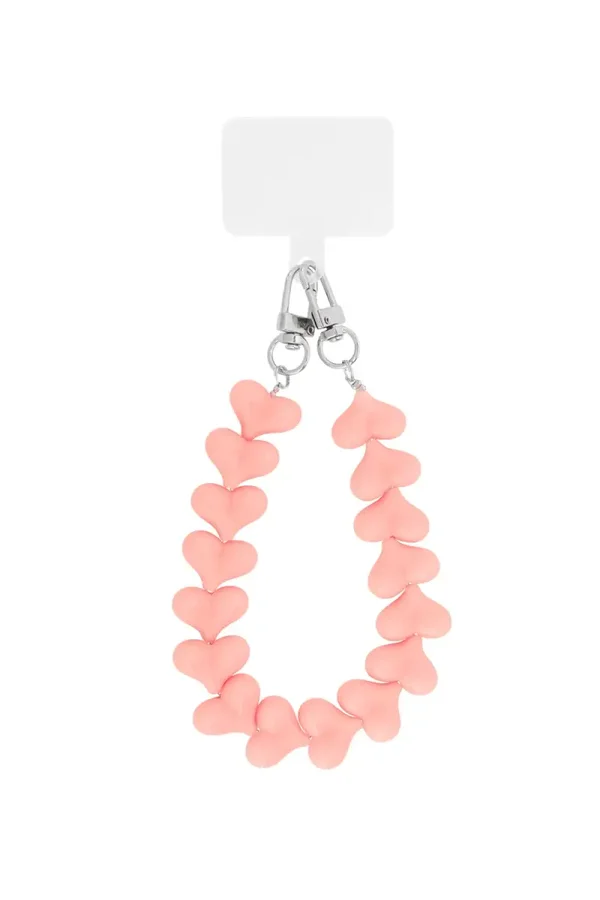 Telefoonhanger Licht Roze Hartjes