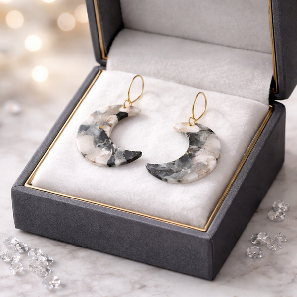 Crescent Moon Dangles